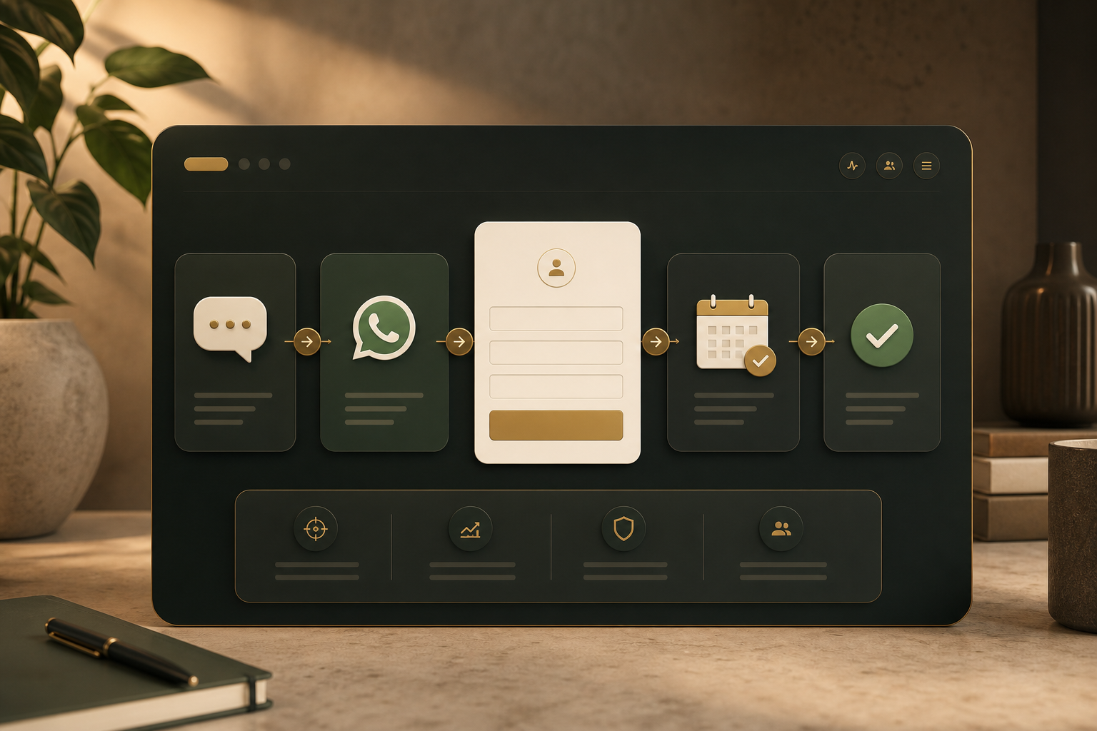 WhatsApp enquiry flow from content to lead follow-up